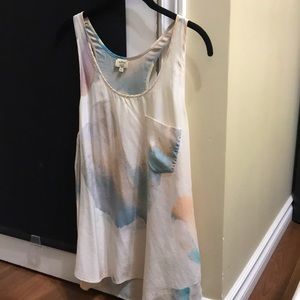 Wilfred Watercolour Silk Racerback Tanktop